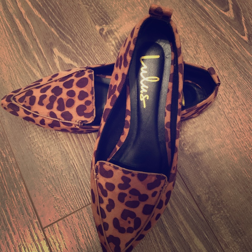 Lulus Animal Print Pointed Flats